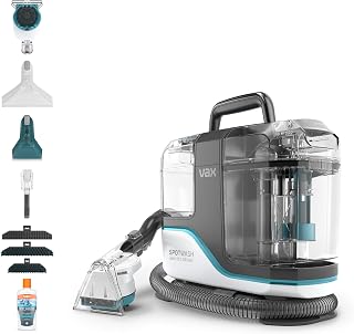 Vax Spotwash Max Fleckenreiniger im Pet-Design | Unser leistungsstärkster Fleckenreiniger für Haushalte mit Haustieren | XL-Tanks | SpinScrub-Handgerät CDSW-MSXP, Weiß/Blau
