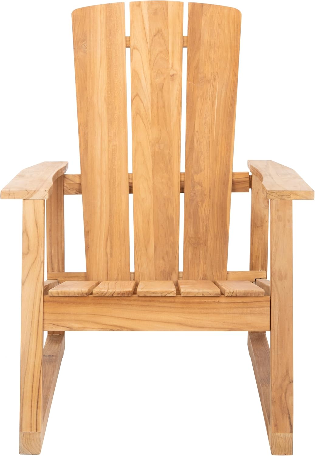 Safavieh Couture Patio San Juan Natural Brazilian Teak Wood Outdoor Adirondack Chair