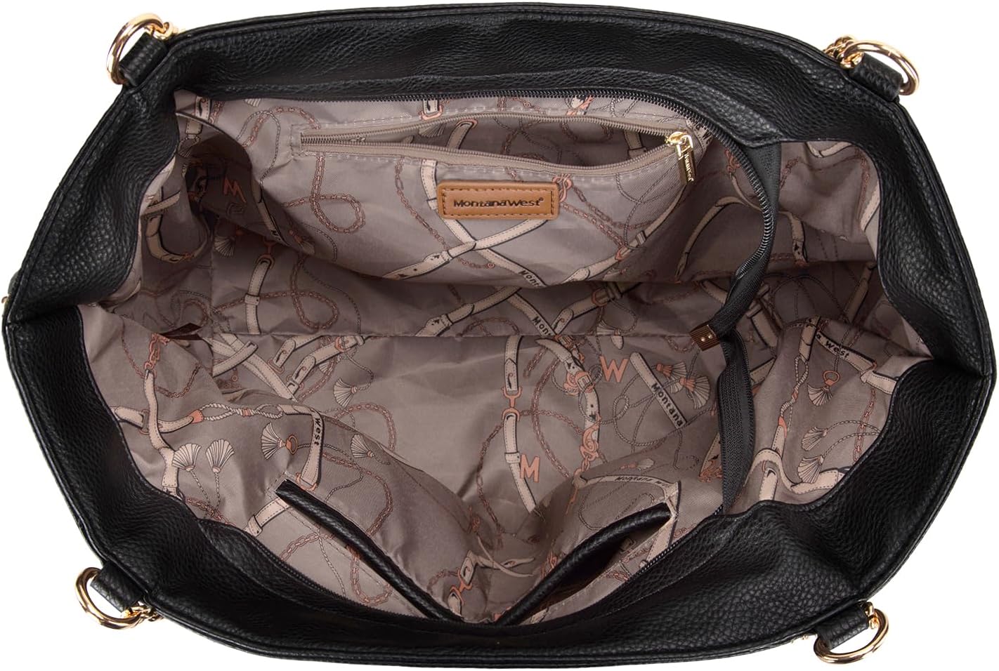 Montana West Large Tote Bag for Women Oversized Shoulder Purses with Chain Handbags - Image 6
