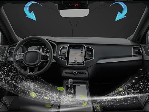 Miniatura 2 de SKTU 2016-2025 2026 XC90 Parasol para parabrisas delantero para Volvo XC90 2016-2025 2026, parabrisas plegable para bloquear los rayos UV y el calor