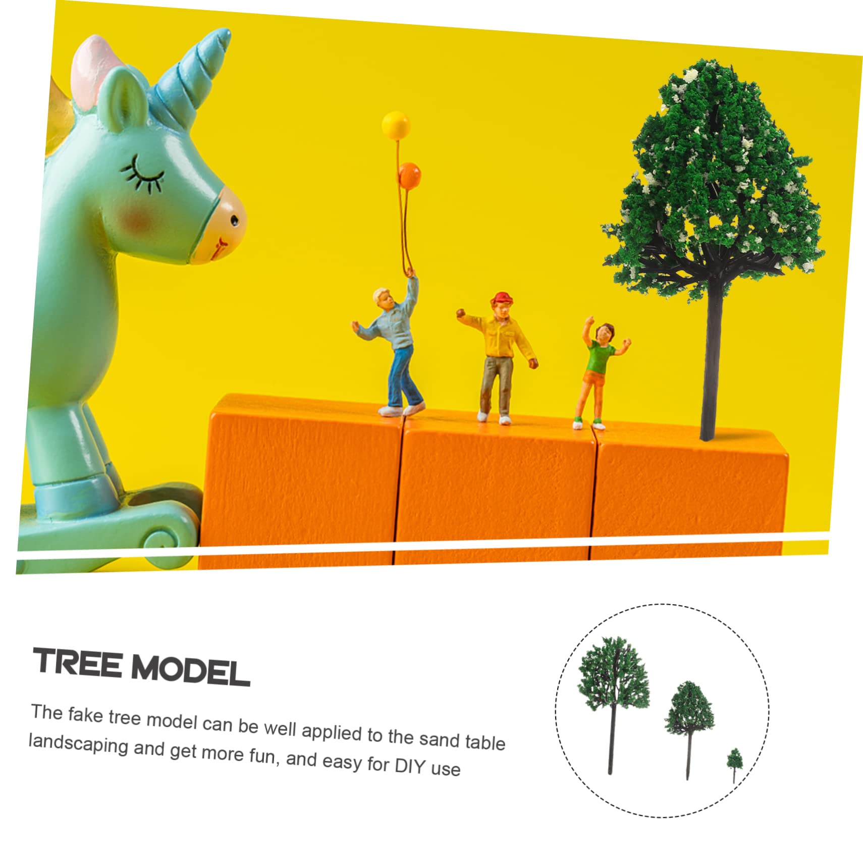4 Set Di Modellini Di Alberi Piccoli Per Modellismo Ferroviario Finti Alberi in Miniatura Scenari Per Treni 24 Pezzi * 4