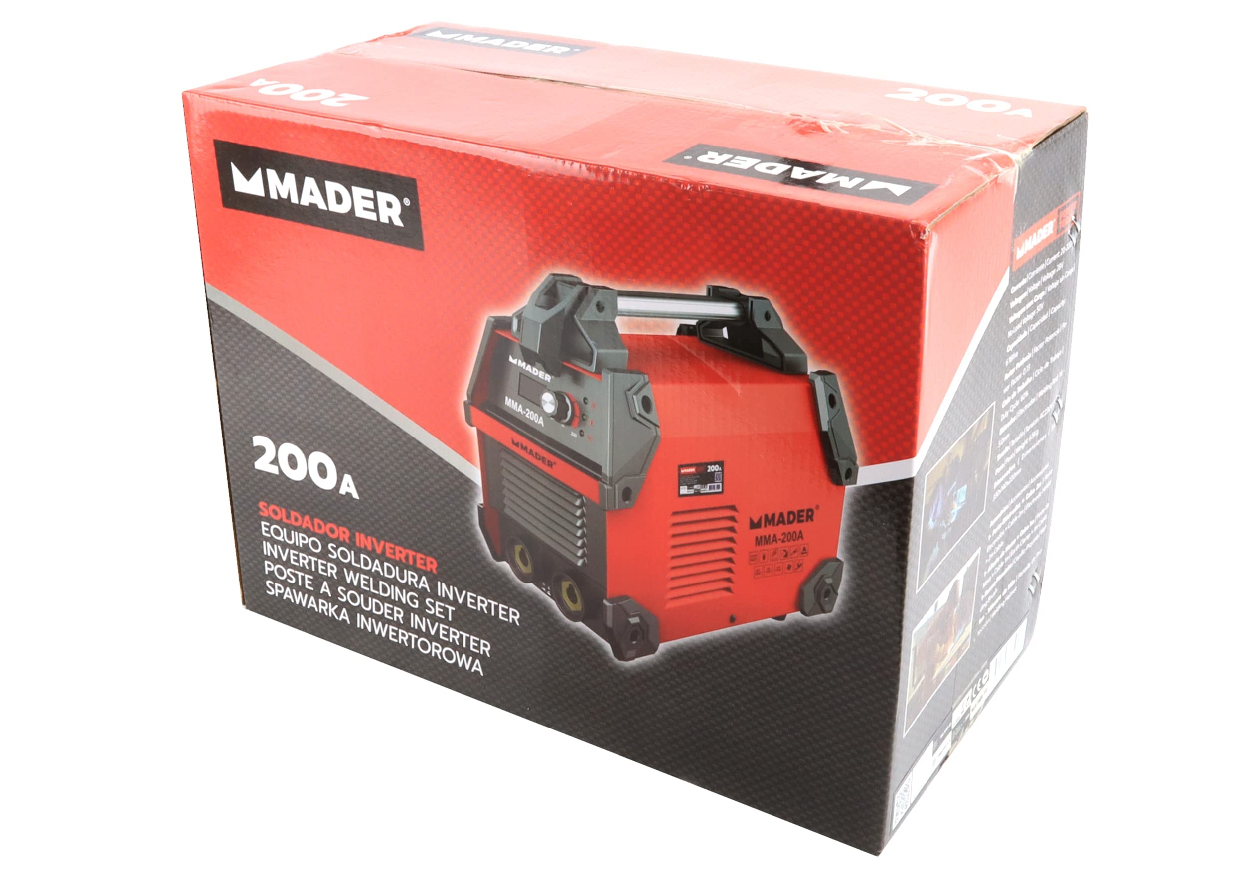 Equipo de Soldadura Inverter, 200A, 5.6kW - MADER® | Power Tools | 63502