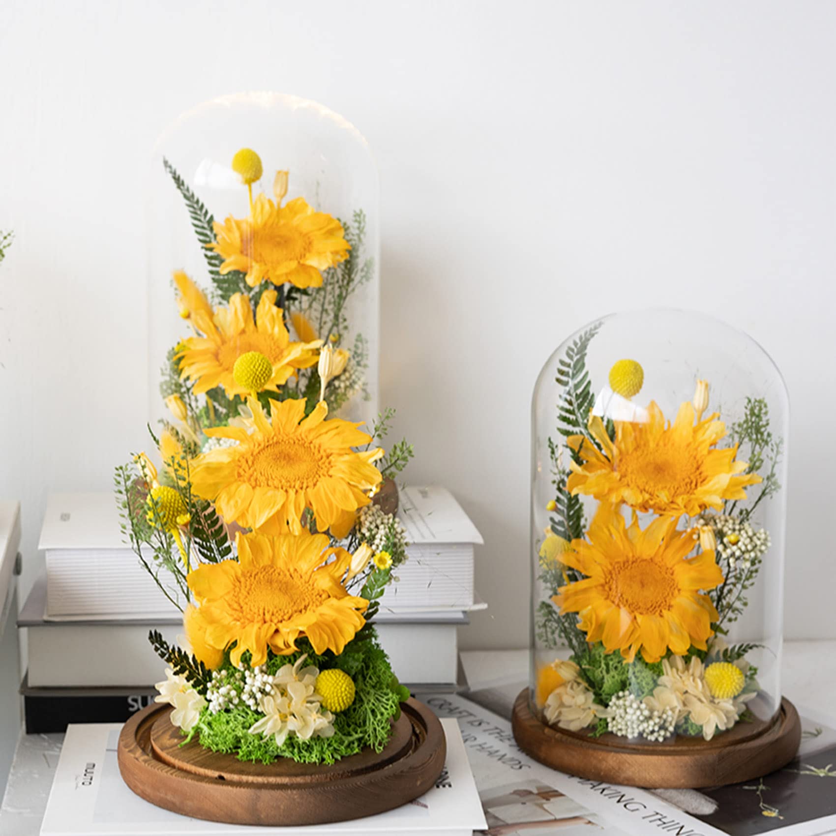 Amazon｜ONGOLIA 向日葵 プリザーブドフラワー ひまわり ブリザード