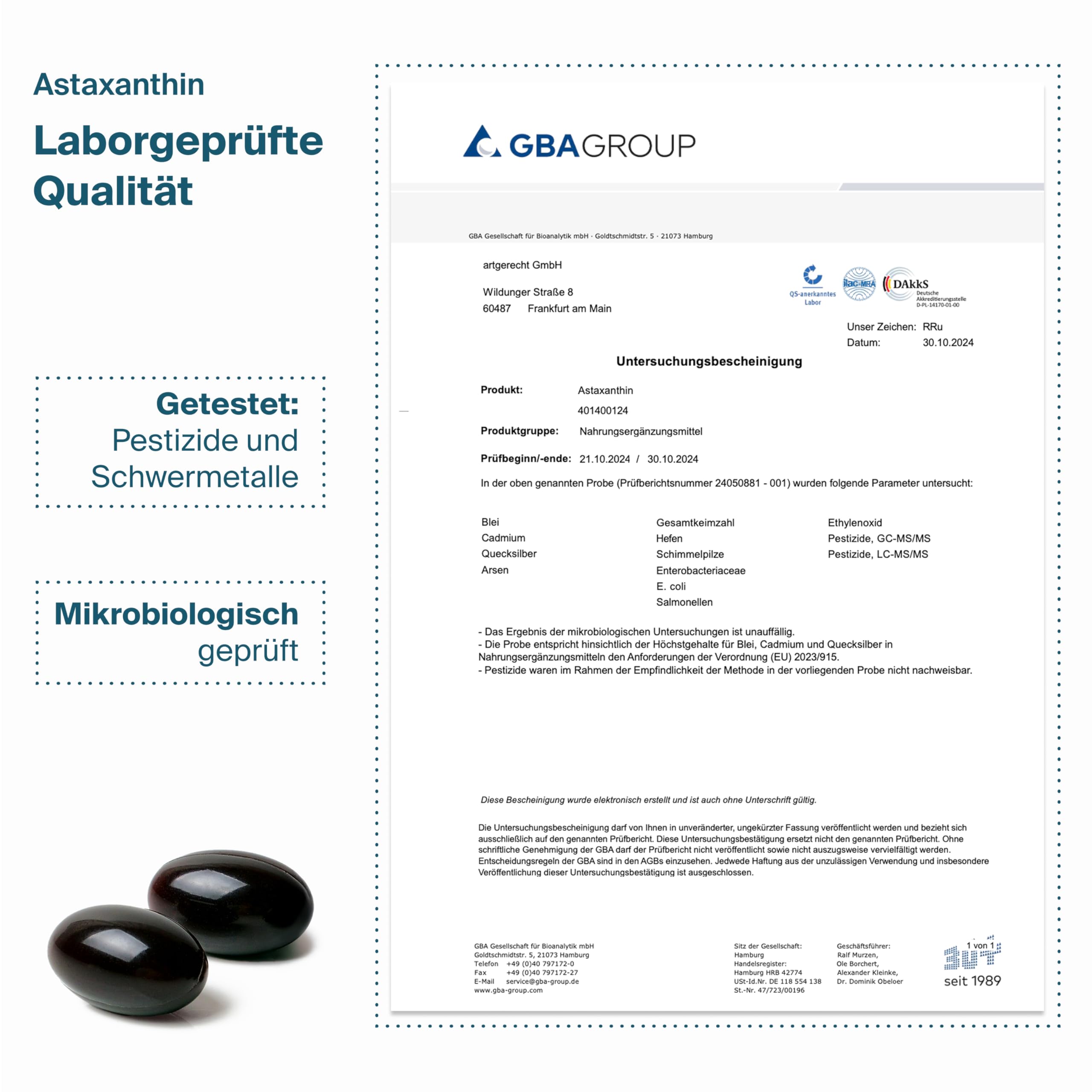 ASTAXANTHIN – Natürliches, hochreines Antioxidans aus Algen (Haematococcus pluvialis) | 30 Kapseln mit 8 mg | Für Zellgesundheit, Hautschutz & Immunsystem | Vegan & gentechnikfrei