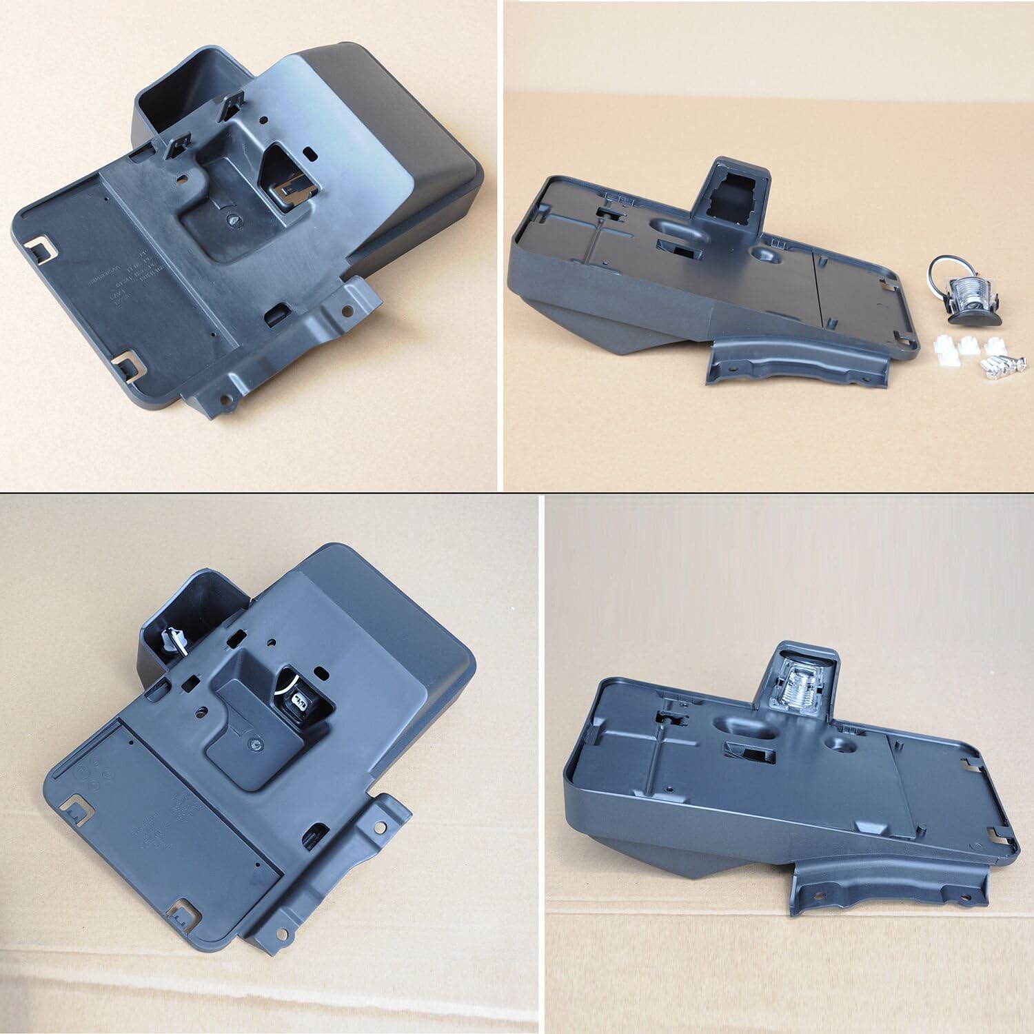 Sunny Compatible for Rear License Plate Holder Bracket Black Mount for 07-2015 Wrangler JK