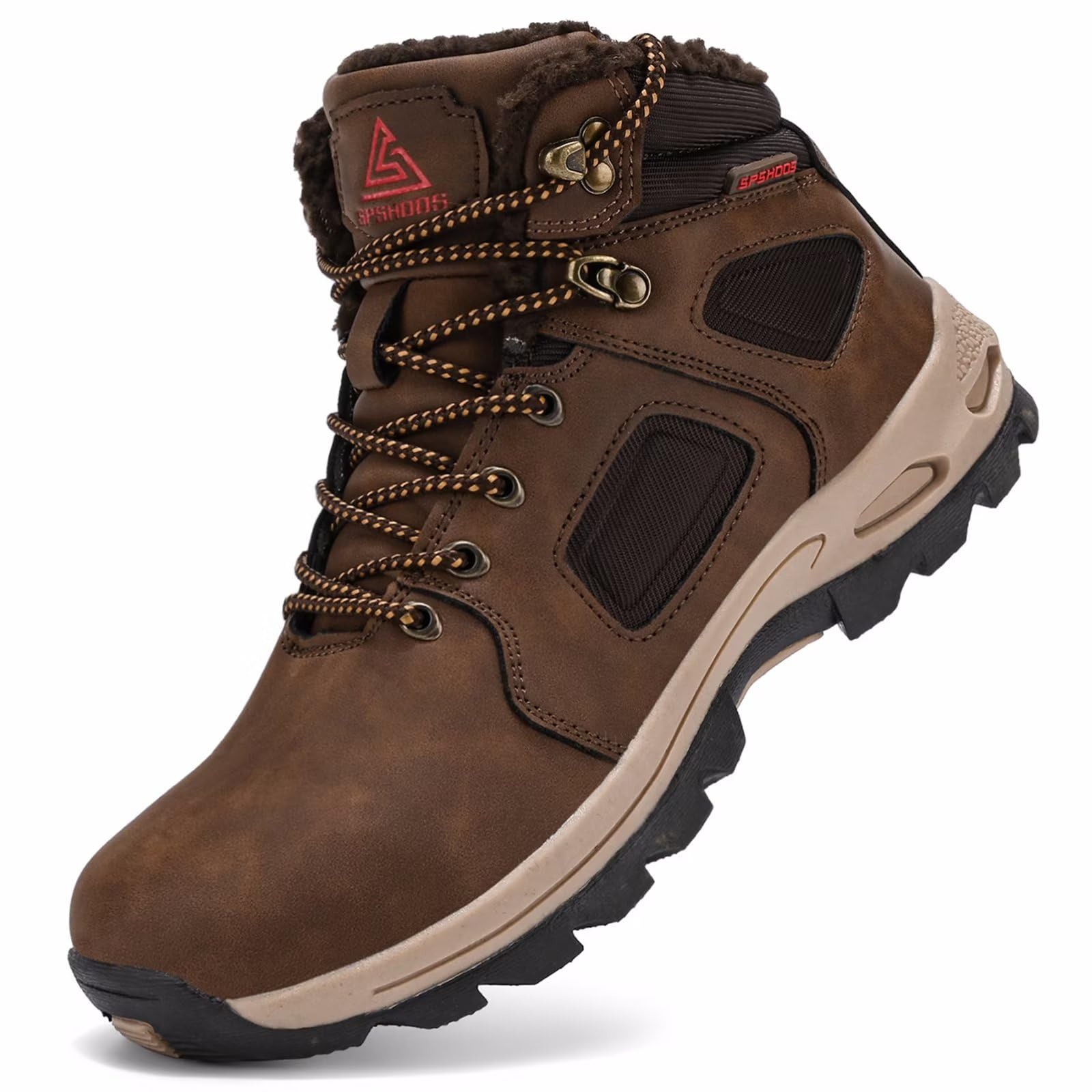 Stivali da Neve Uomo Caldo Stivali Invernali Impermeabile | Antiscivolo Scarpe da Inverno Comode Trekking Boots Outdoor Sneakers da Trekking