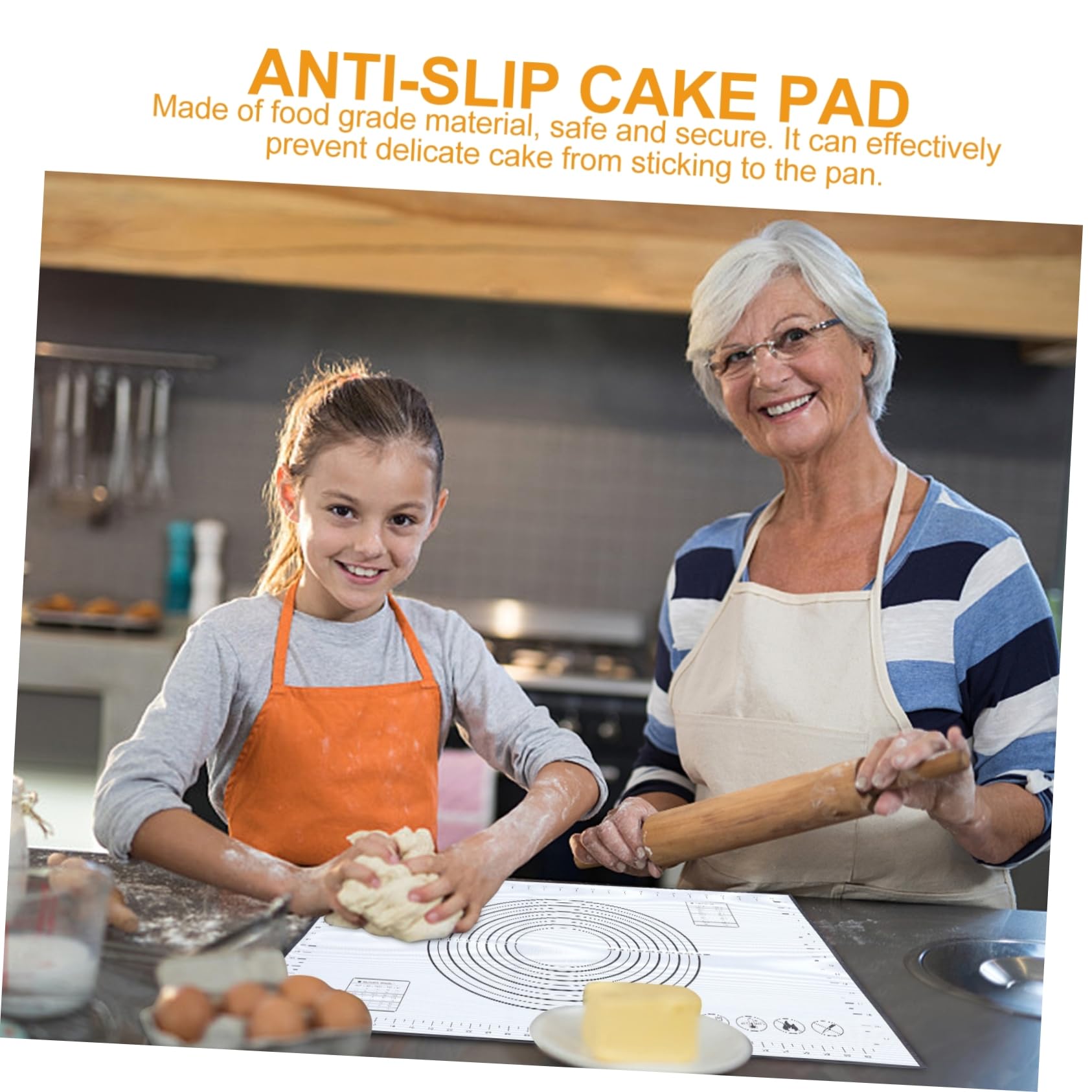 ABOOFAN 2 Pièces Tapis de cuisson en silicone tapis de comptoir de table chignon moules à pâtisserie rôtissoire de gâteau pratique de gâteau antidérapant Macaron four