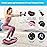 SoftGym Vibration Plate Exercise Machine for Lymphatic Drainage,Power Vibrate Stand Shake Board 450 Lbs Capacity Whole Body Workout Waver with Resistance Bands Weight Loss Gifts for Women Men-Cherry
