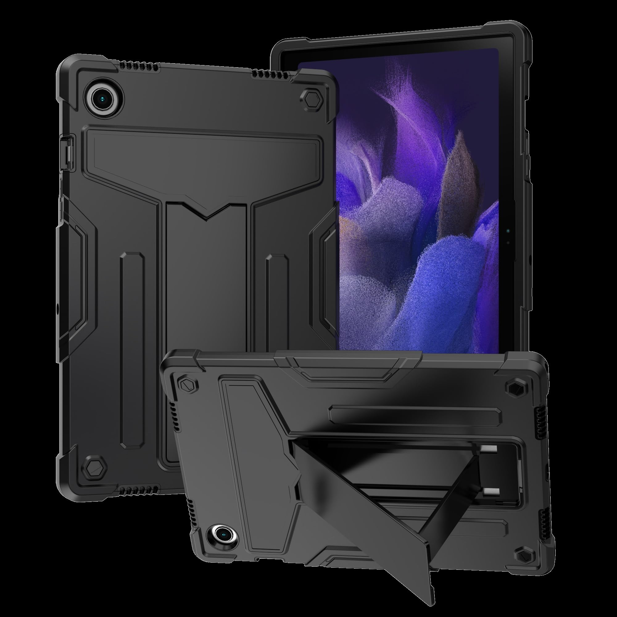 Funda antichoque Samsung Galaxy Tab A8 10.5 carcasa rugerizada tres capas con soporte integrado 5