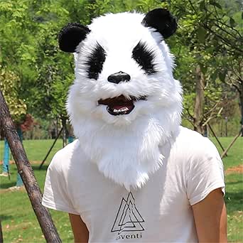 Amazon.com: Xerial Realistic Furry Animal Mask with LED Light,Plush ...
