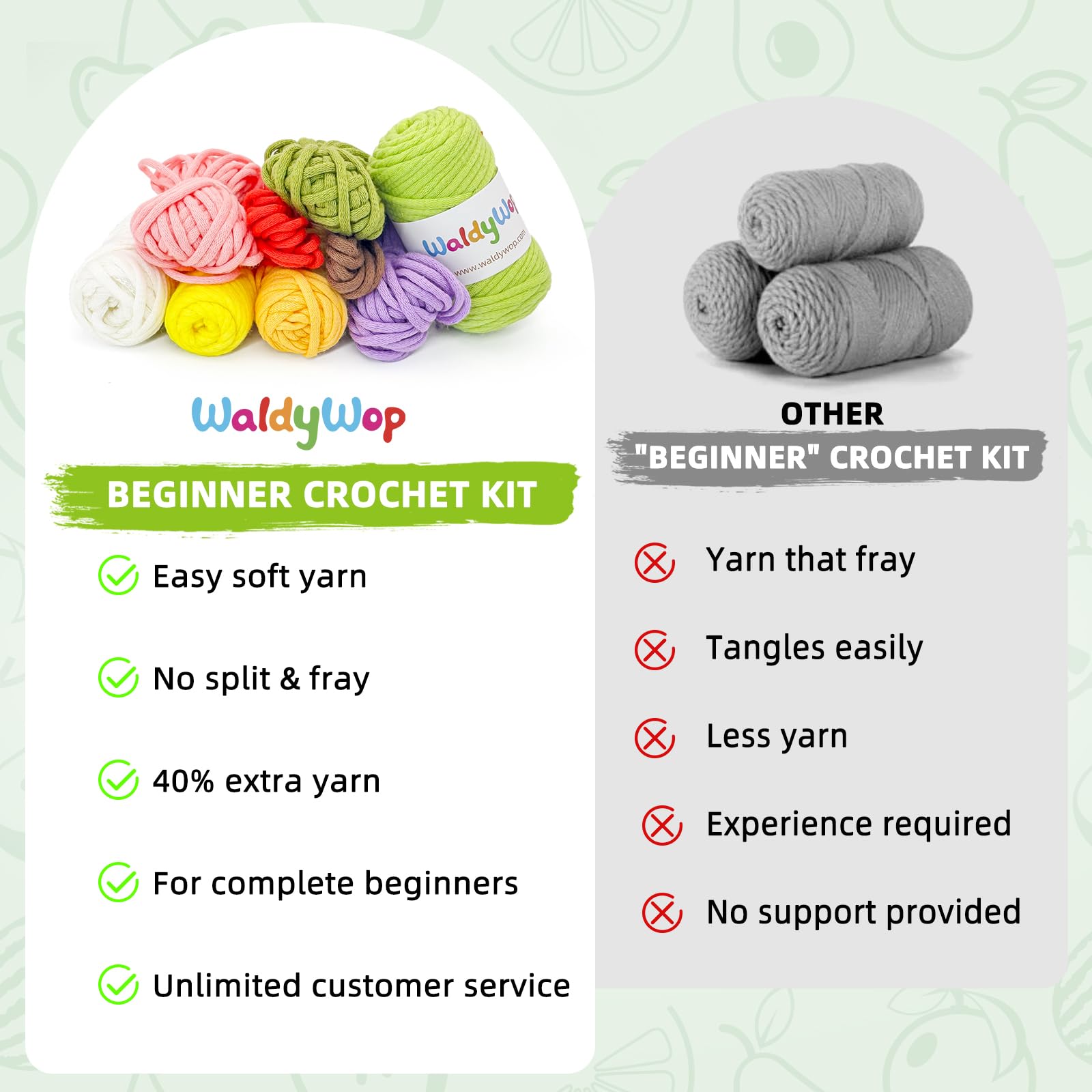 Beginner Crochet Fruit Bookmarks Kit - Easy Start -5