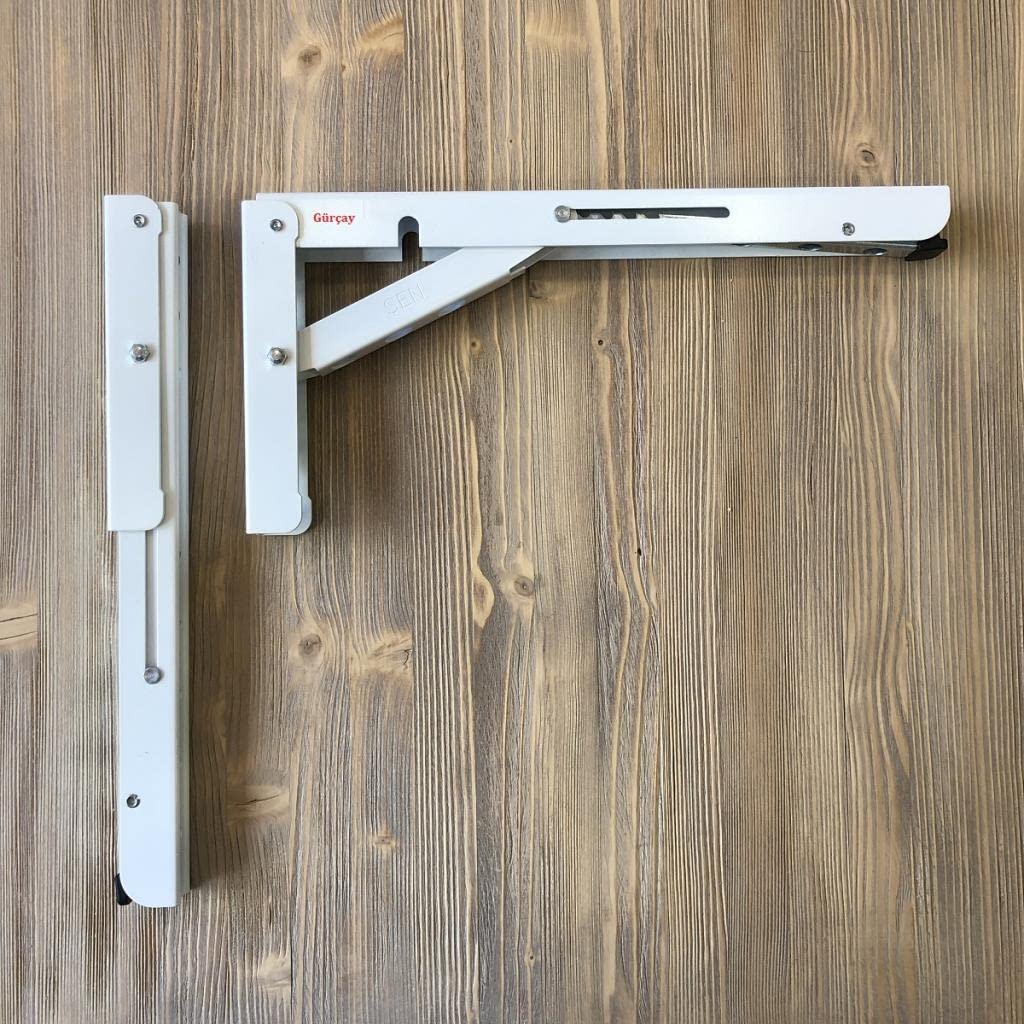 Gürçay Hırdavat Katlanır Tekne Karananan Masa Ayağı 30cm 1 Takım Beyaz, Gürçay Hırdavat