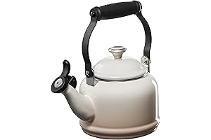 Le Creuset Enamel On Steel Demi Tea Kettle with Metallic Accents