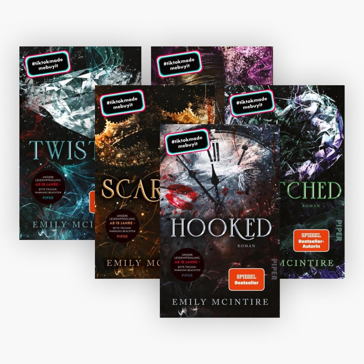 Die Never After-Reihe Band 1-5 plus 1 exklusives Postkartenset