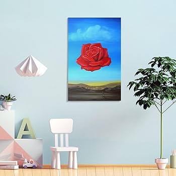 Amazon.co.jp: Salvador Daliサルバドール・ダリ《瞑想するバラ