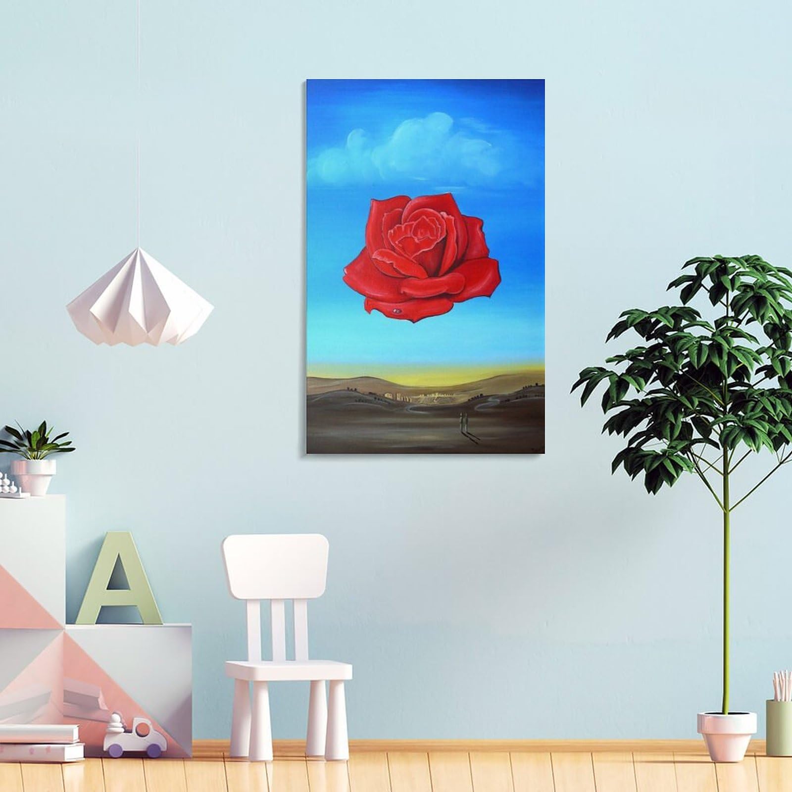 Amazon.co.jp: Salvador Daliサルバドール・ダリ《瞑想するバラ