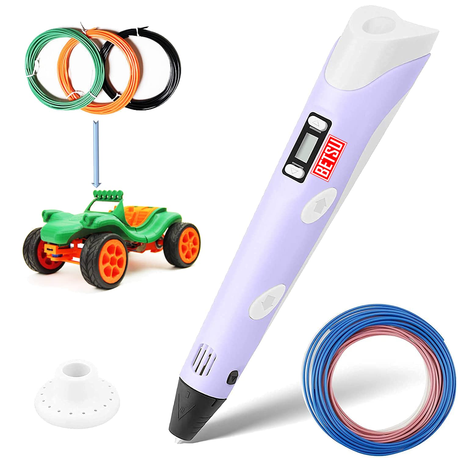 BETSU Professional Printing 3D Pen - Experience Next-Level Artistry and Creativity with Our Upgraded 2023 Model - Includes 3 Free Filaments!-picture-31