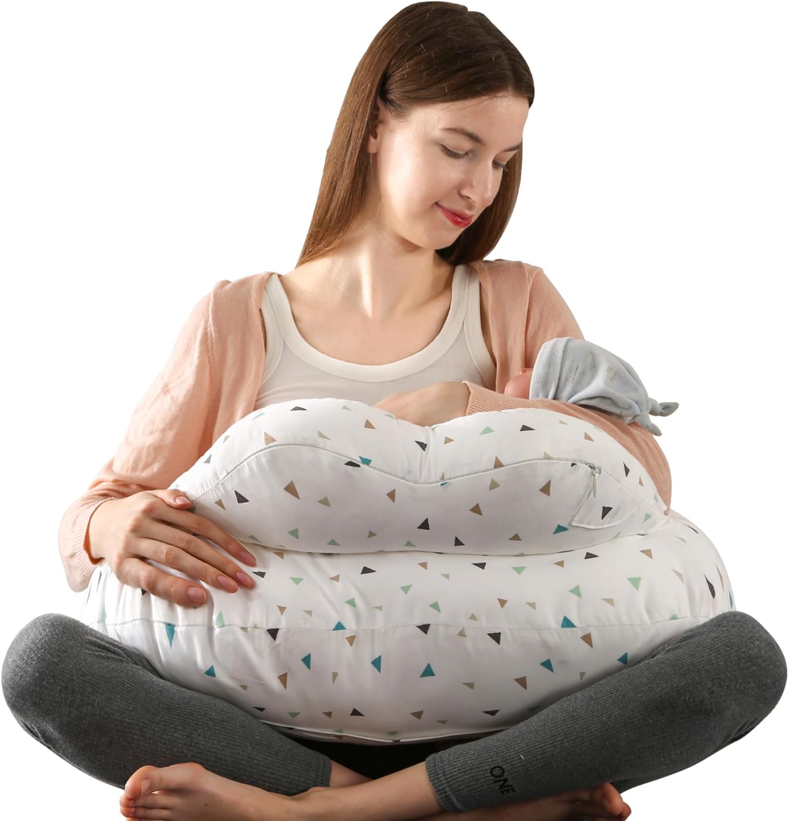 Momcozy Nursing Pillow Navy Blue and Replacement Pillowcase