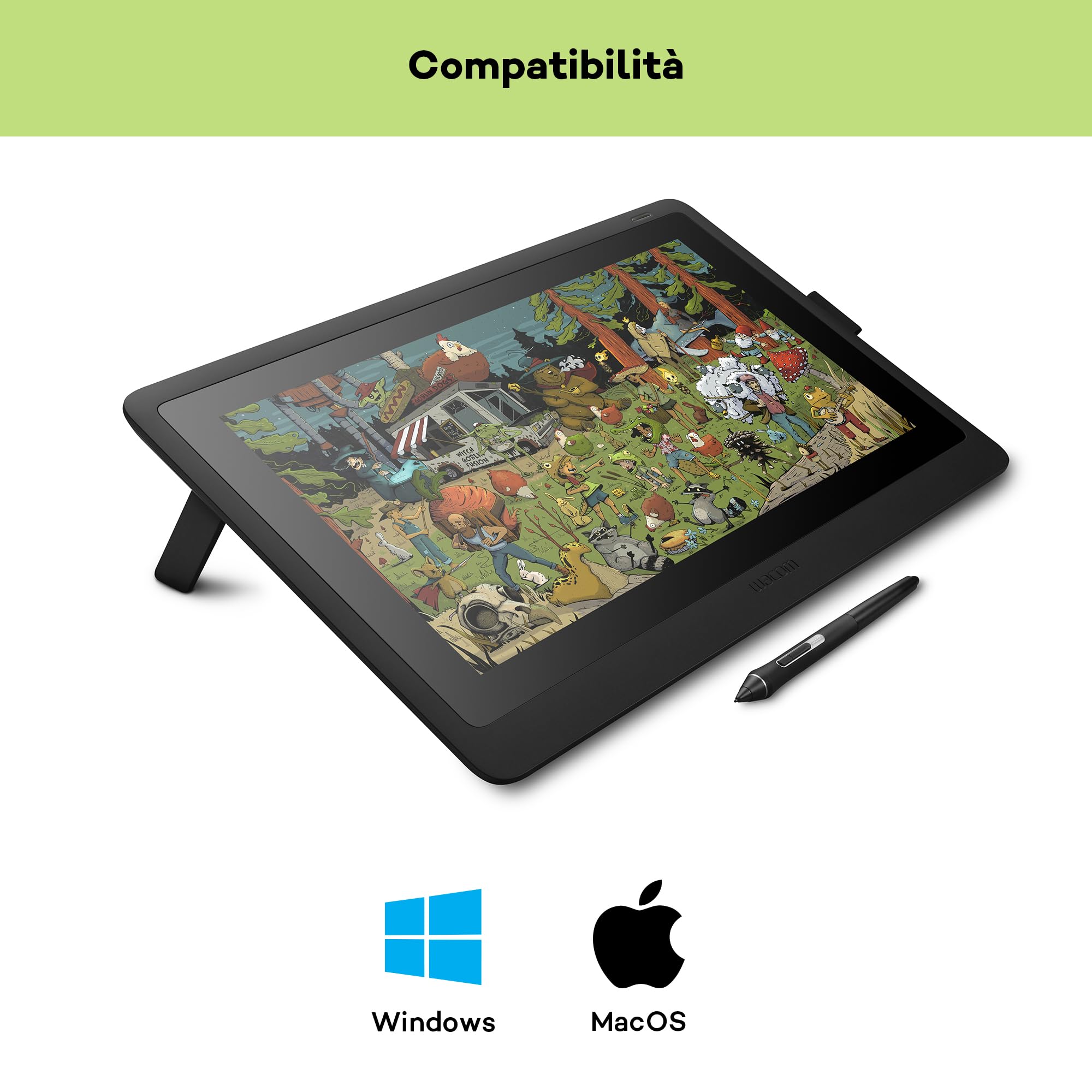 Wacom Cintiq 16 - Graphic Tablet with Digital Drawing Screen