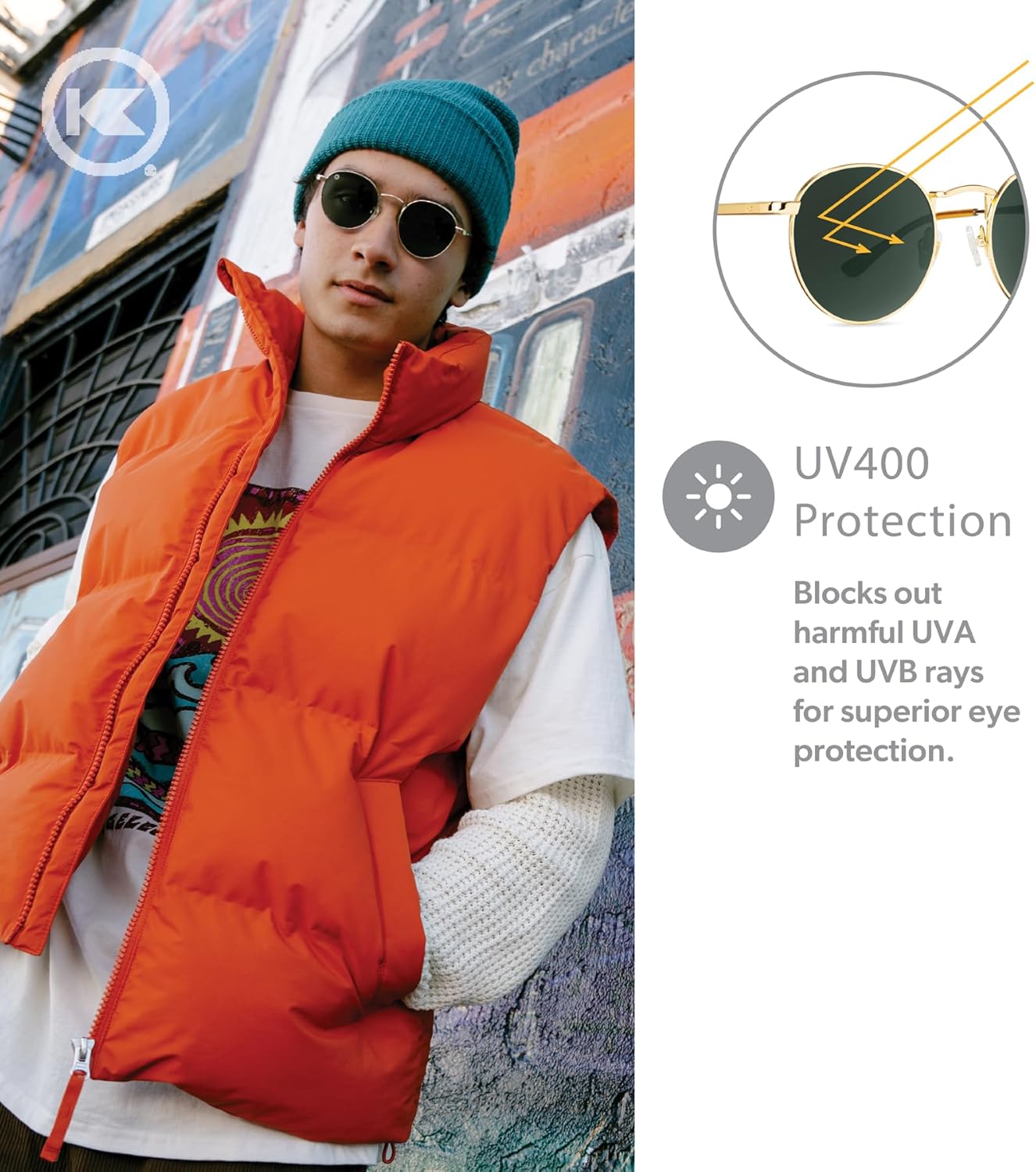 Knockaround Love & Haights Polarized Sunglasses for Men & Women - UV400 Protection