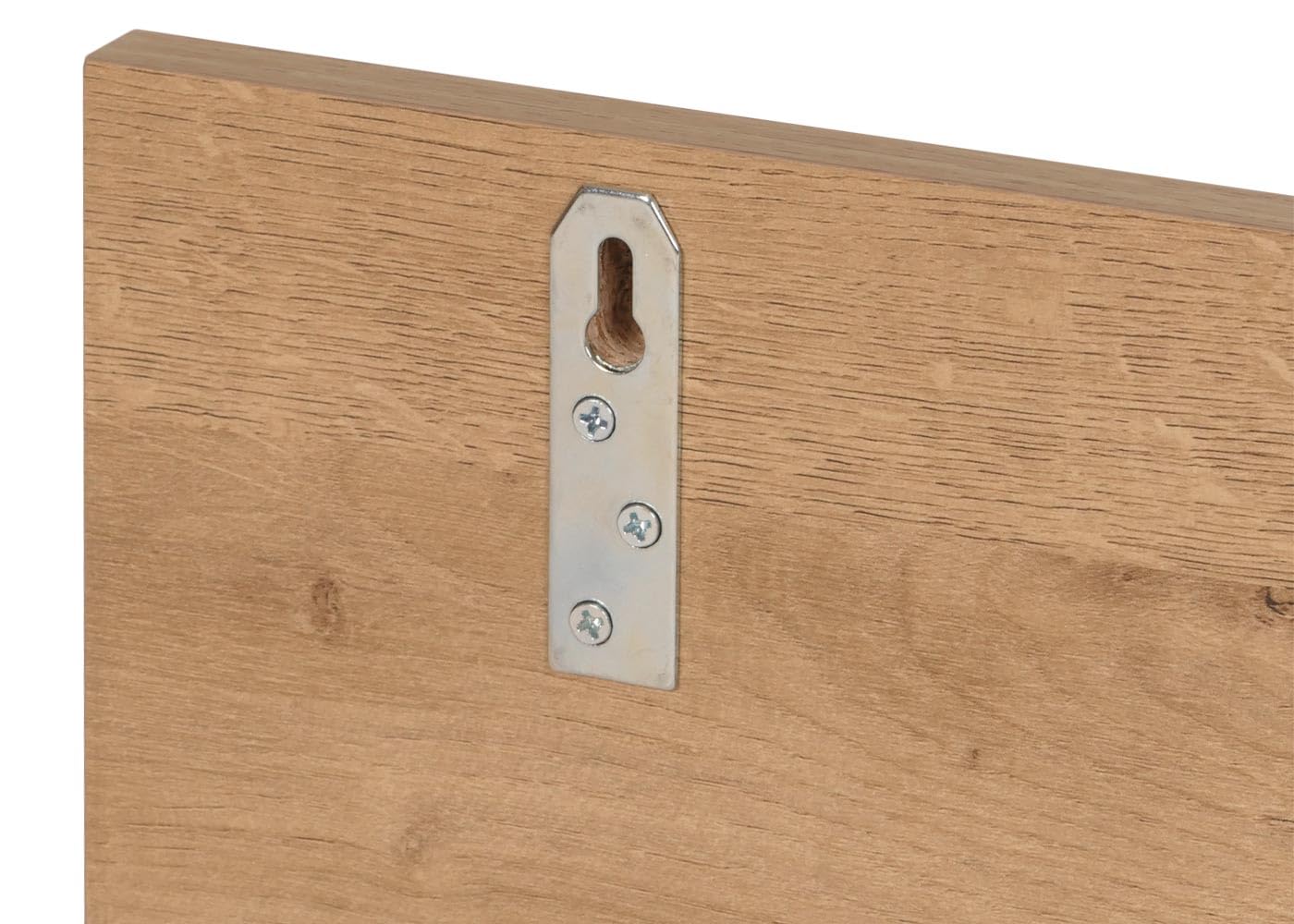 Mendler HWC-M48 - Estantería de pared (3 compartimentos, 20 x 120 x 21 cm), color natural | Estantería suspendida, estantería de madera, estantería flotante