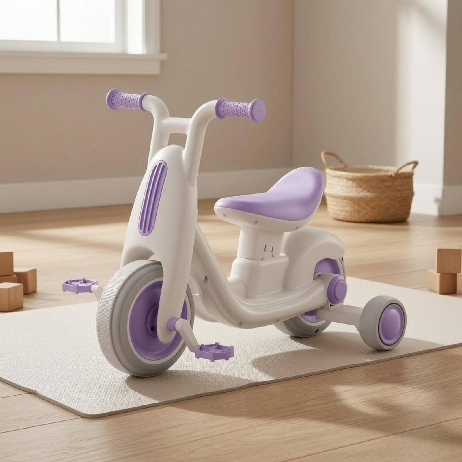 harayaa Kinder Dreirad mit Aerodynamischer Form Stabilem Dreirad-aufbau Rutschfester Lenkergestaltung Und Komfortabler Sitzfläche für Kinder Kindergarten