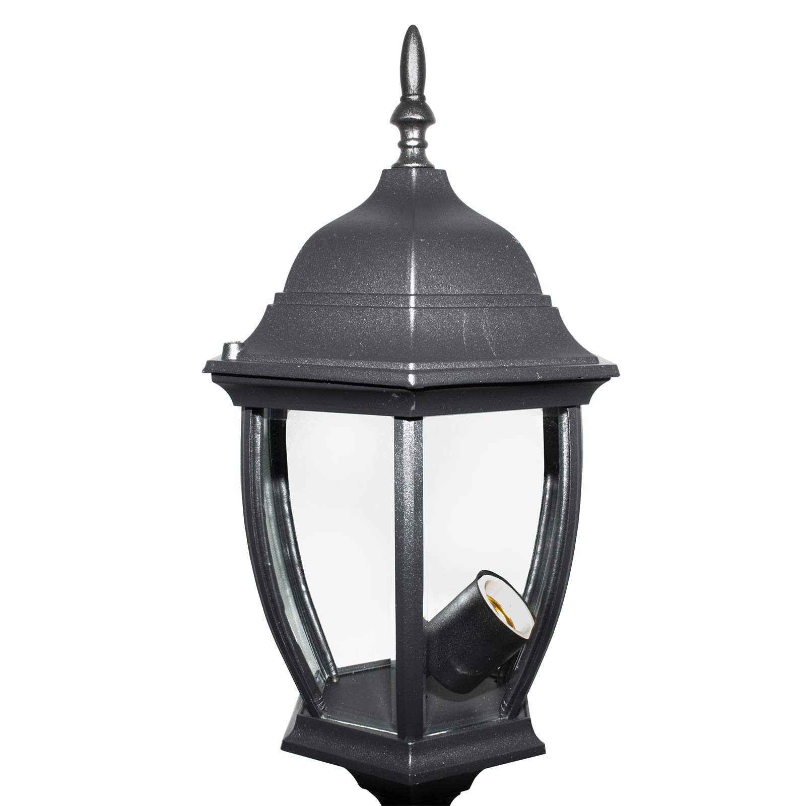 Lampione LED TOKYO 10W Per Esterni - Palo Nero 80cm IP44 Con Attacco E27 Per Giardini E Viali - Foto 5