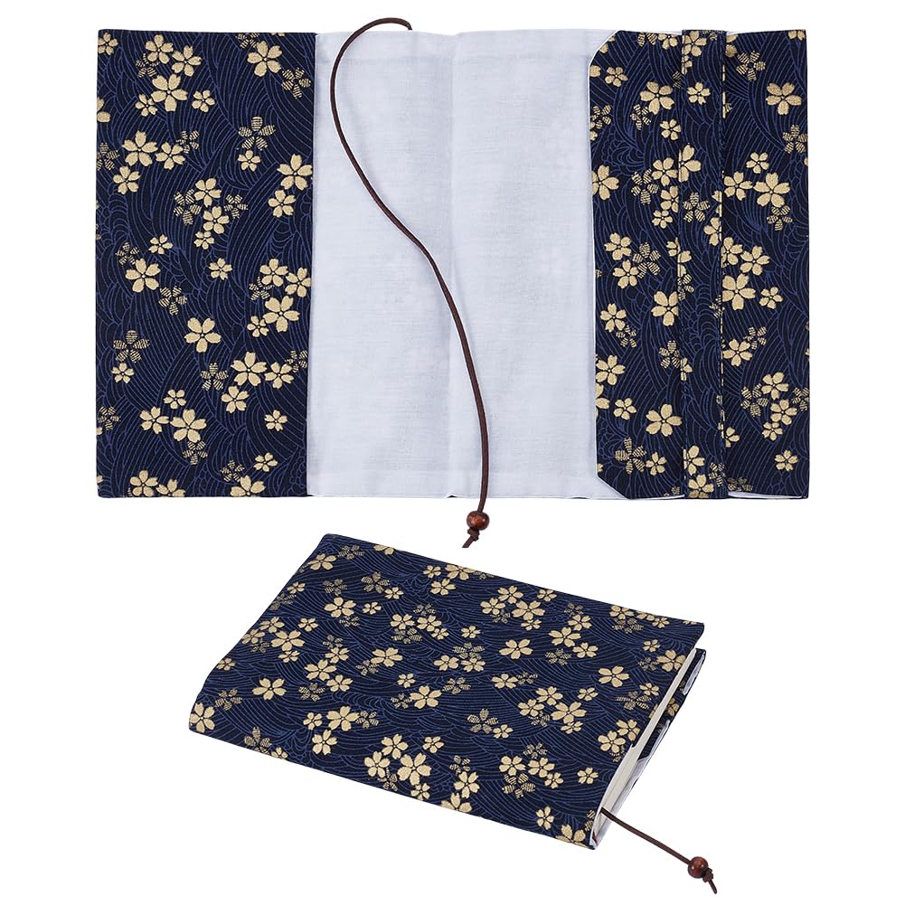 OLYCRAFT Tissu Motif Fleur Couvertures de Livres A5 Couverture Rigide 15.5x22x7mm pour Carnet Bible Planner