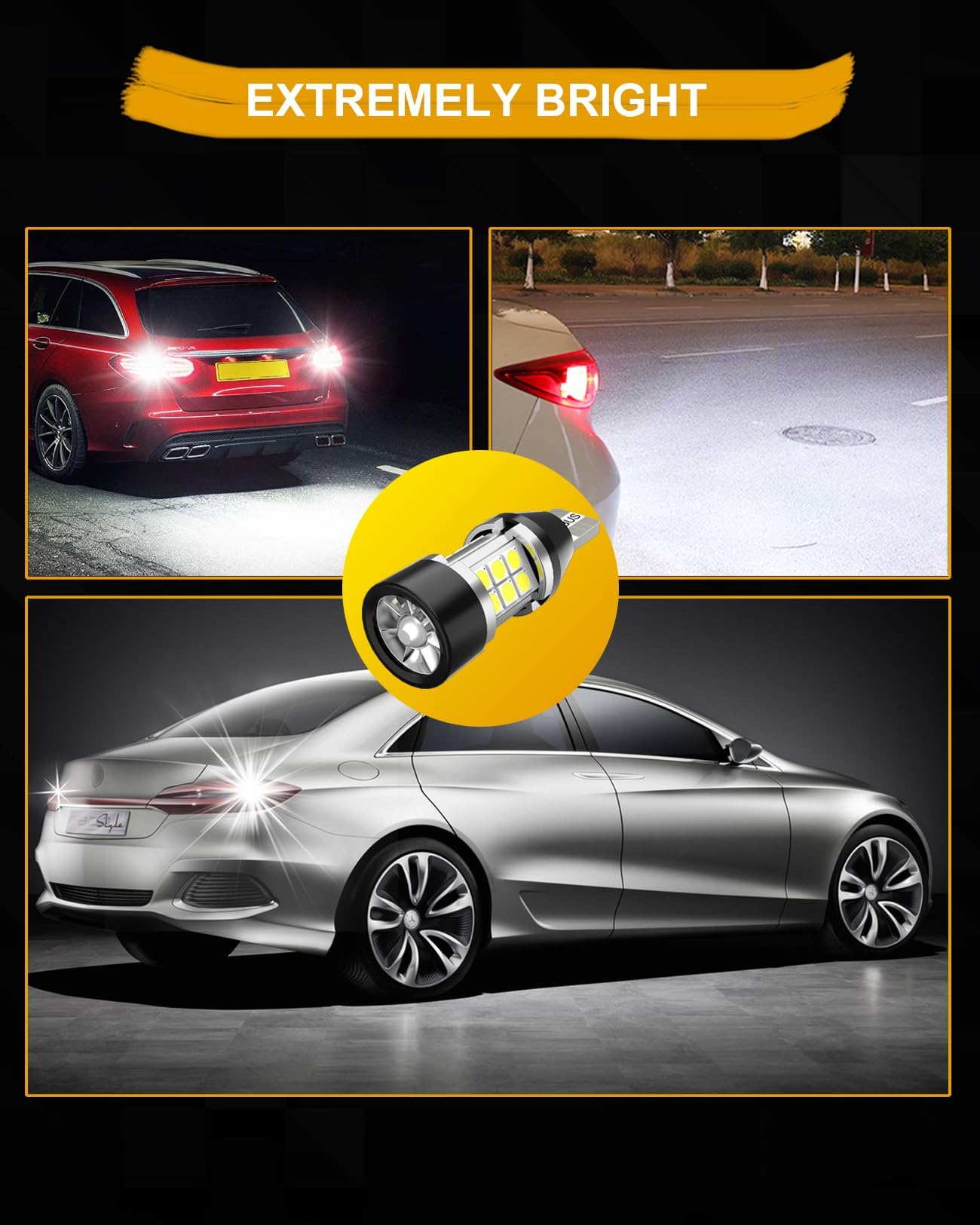 T15 W16W Żarówka LED CANBUS Anti-Hyper-Flash 4000LM 18SMD 921 912 z wentylatorem do samochodu LED światła cofania cofania cofania dzień parkowania światło 12V białe 2 szt