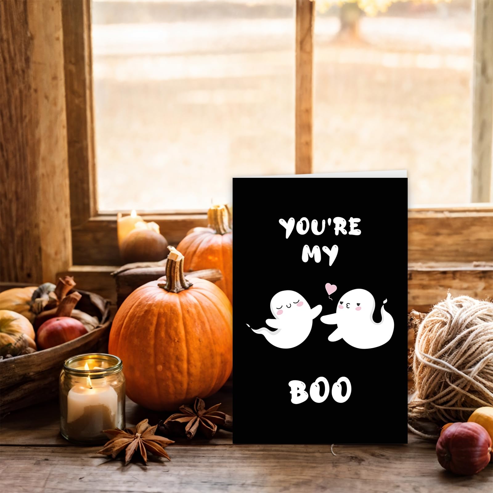 Halloween-Jubiläumskarte „You Are My Boo“ – Mit Umschlag (10x15 Cm)