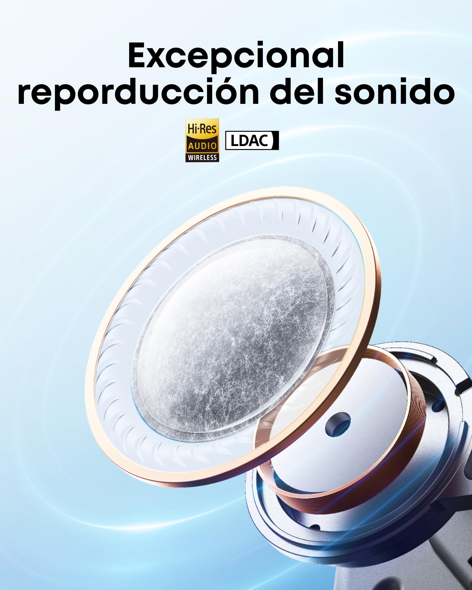 soundcore Liberty 5 by Anker Auriculares Inalámbricos Bluetooth con Cancelación de Ruido, Reducción de Voz 2X más Potente, ANC en Tiempo Real, Carga Rápida, Audio Dolby, Llamadas Claras con IA y 6Mics