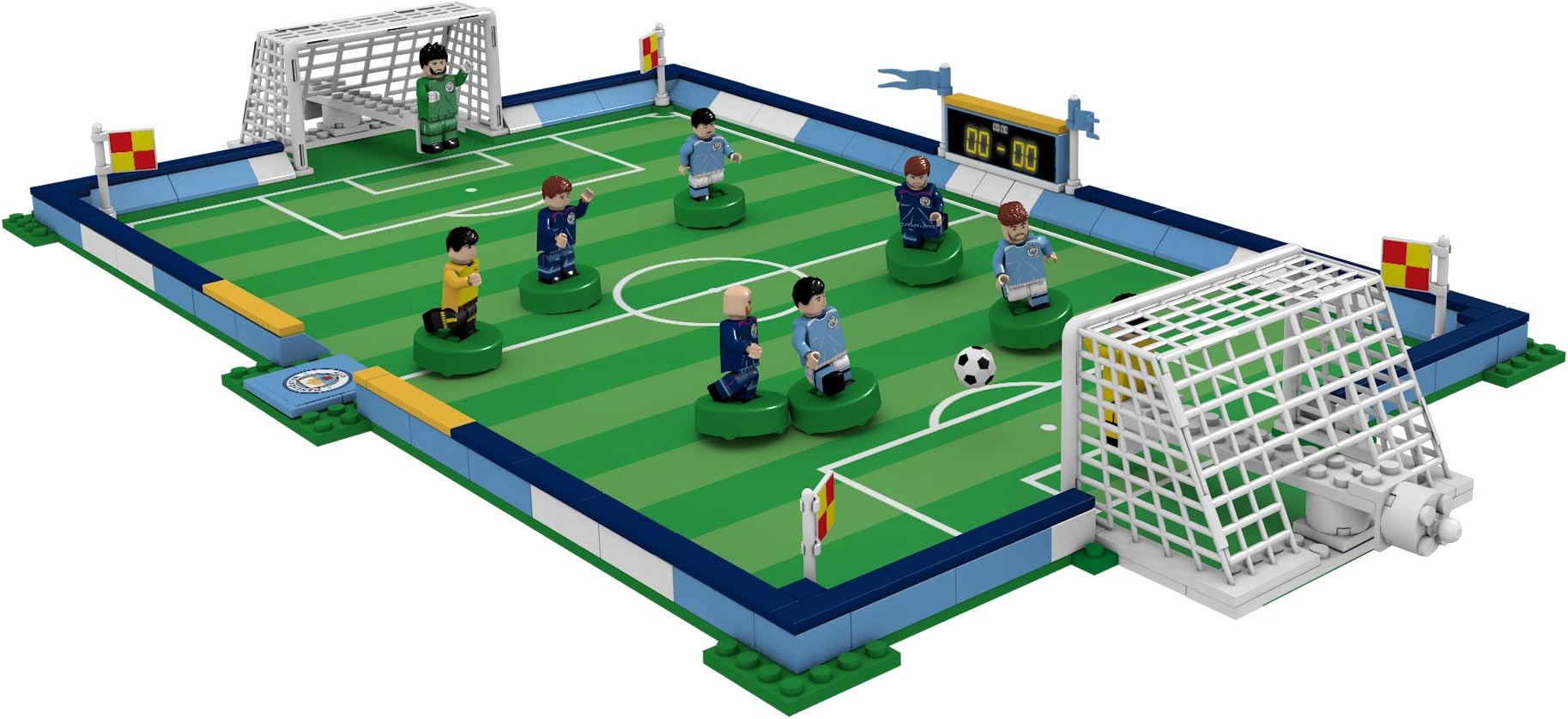 Paul Lamond Nanostars Manchester City Fc Pitch 3D Brick Construction Set
