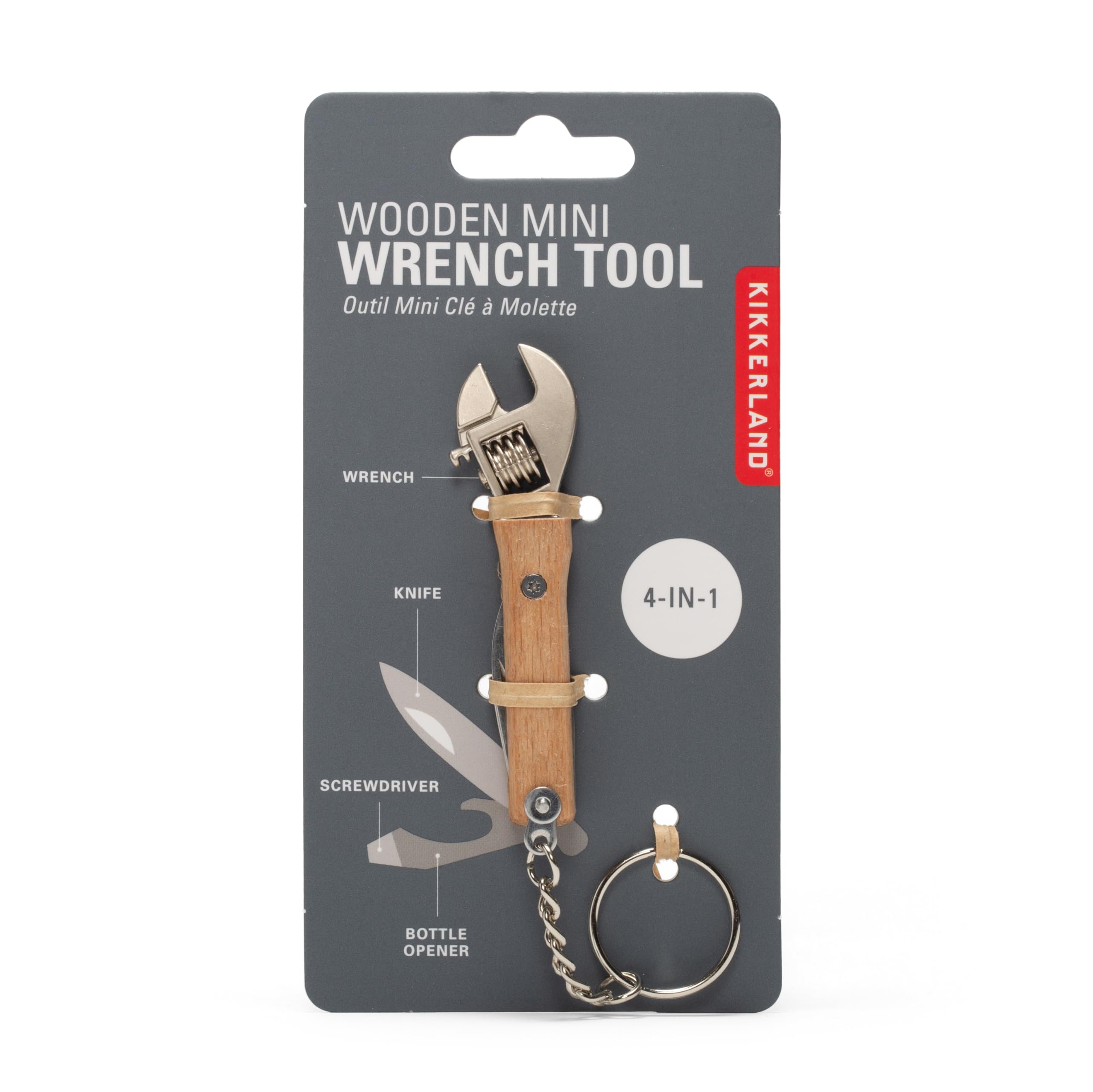 Kikkerland - Mini Wooden Wrench