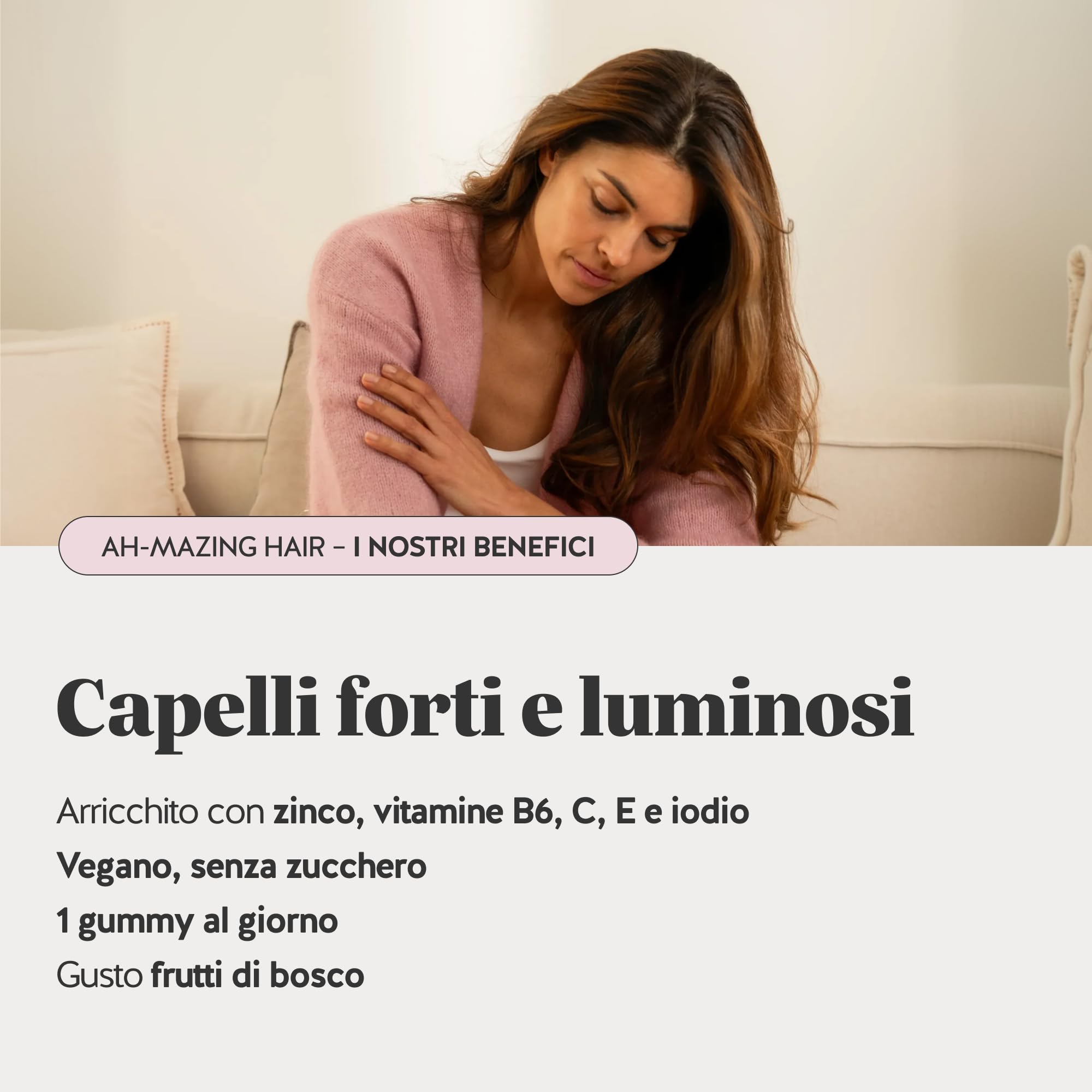 Bears with Benefits - Pack Trio per Capelli, Pelle e Linea - 3x30 pezzi | Pack Trio con Biotina per i Capelli, Rame per la Pelle e Cromo per il Metabolismo - Senza Zuccheri, Vegano
