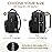 Qualyphant Large Diaper Bag Backpack for Two Kids Twins - Expandable Baby Bag (26-36L), Dual Big Compartments - Includes Changing Pad & Stroller Straps, Unisex Black