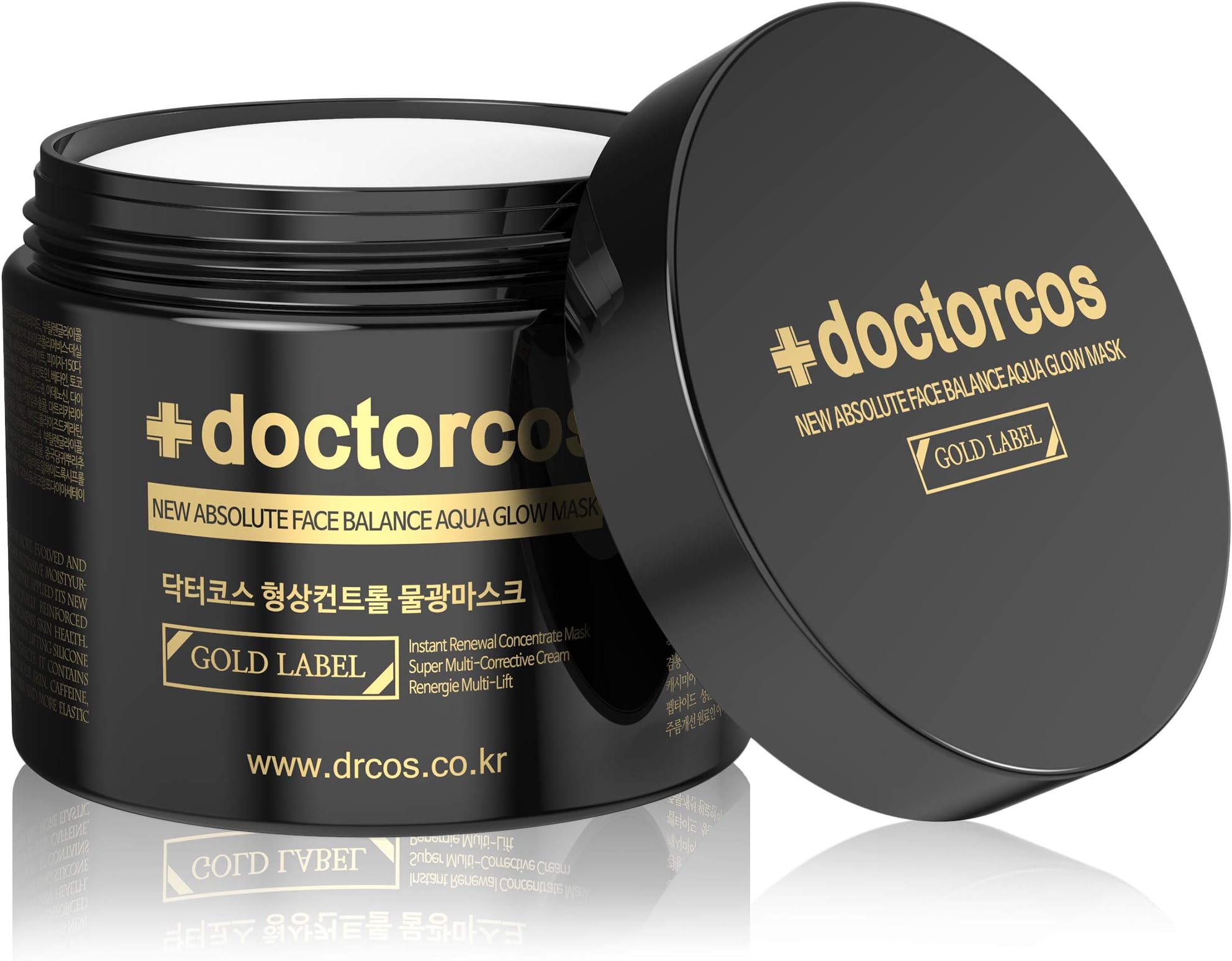 - DOCTORCOS Gold Label Water Glow Mask Cream (4th Generation) | New Absolute Face Balance Aqua Glow Mask | Moisturizing Sheet Free Pack | Face Lifting & Wrinkle Improvement | Korean Skincare | 3.71 oz