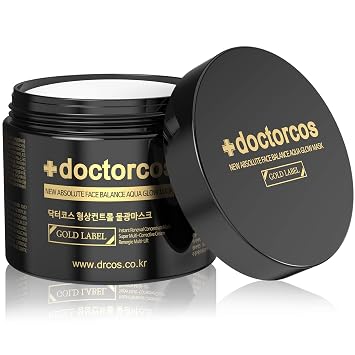 DOCTORCOS Gold Label Water Glow Mask Cream 4th Generation | New Absolute Face Balance Aqua Glow Mask | Moisturizing Sleeping Pack | Face Lifting & Wrinkle Improvement | Korean Skincare | 3.71 oz