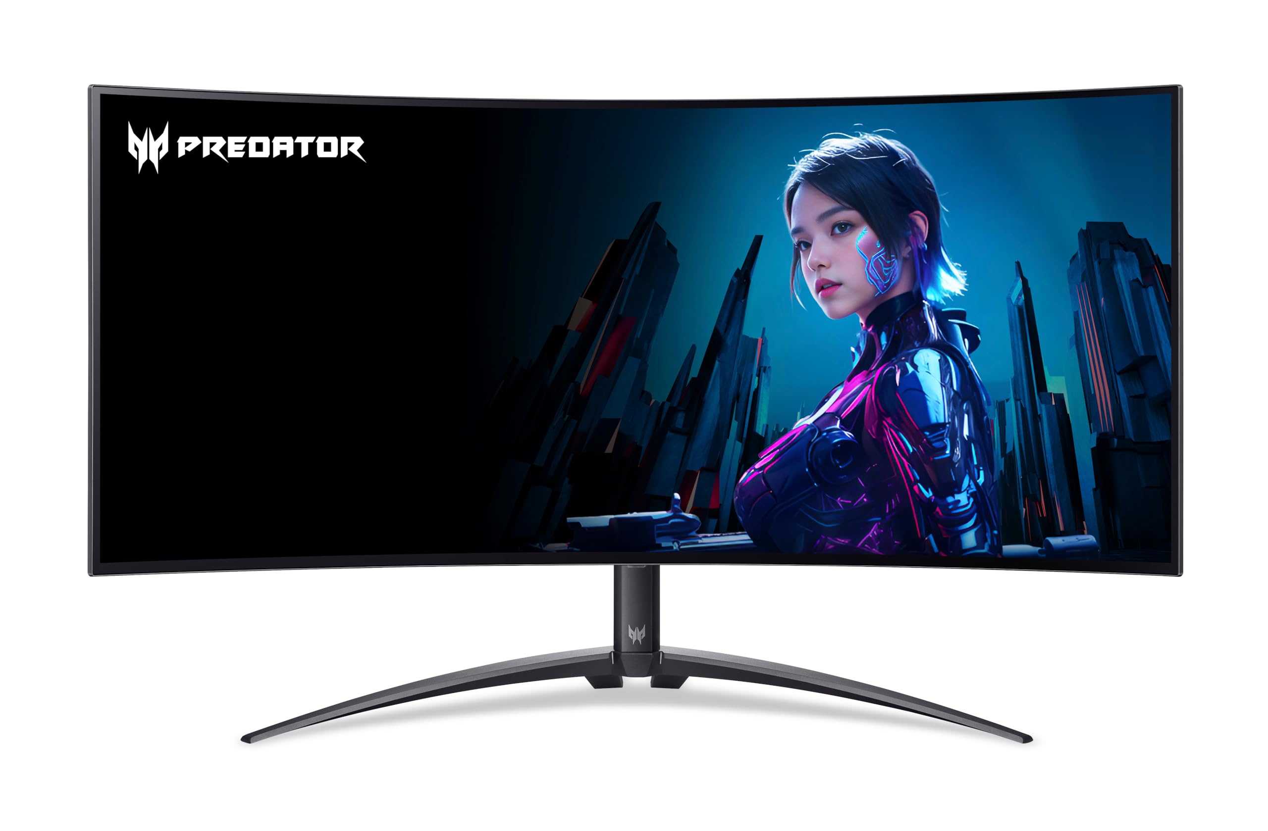 Acer Predator X34X monitor gamingowy 34 cale (ekran 86 cm) UWQHD, OLED, 240 Hz, 0,01 ms (PRT)/0,03 ms (GTG), DP 1.4, 2 x HDMI 2.1, Type-C 90W, USB HUB, zakrzywiony, regulacja wysokości, FreeSync