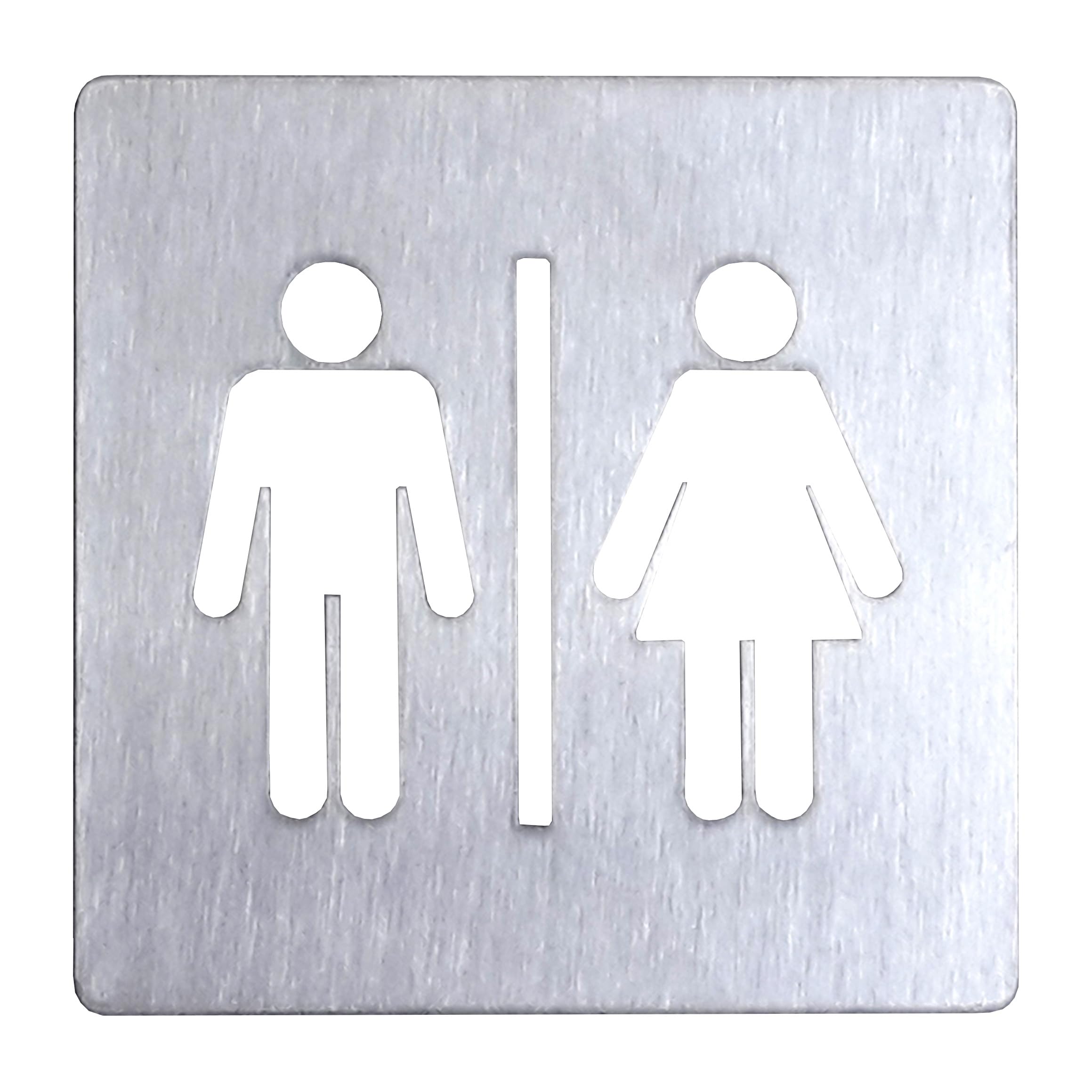 Targa Personalizzata Acciaio Inox GUZZO Creart 20x10cm - Per Bagni, Locali Pubblici, Made In Italy - Foto 2