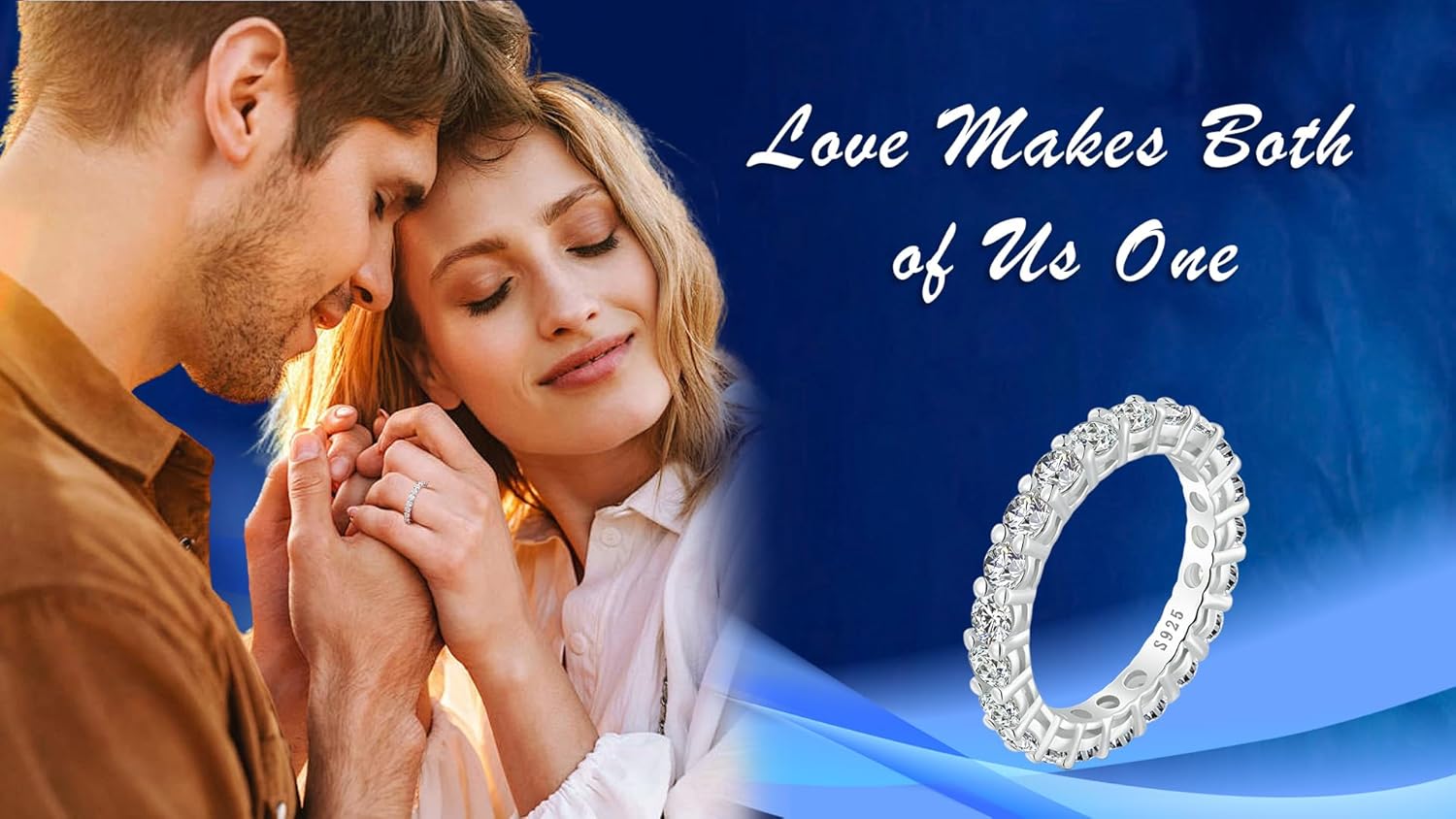 Moissanite Wedding Band Ring for Women - S925 Sterling Silver Eternity Stackable Rings, D Color VVS1 Engagement Promise Jewelry for Anniversary Birhday Valentines Day - Image 7