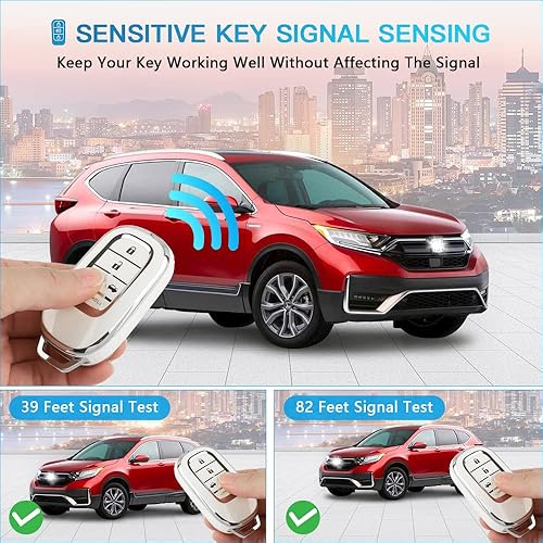 Miniatura 4 de 1797 Funda para llavero para Honda Civic 2022 2023 CR-V HR-V, accesorios para control remoto de automóvil, carcasa protectora para mujeres y