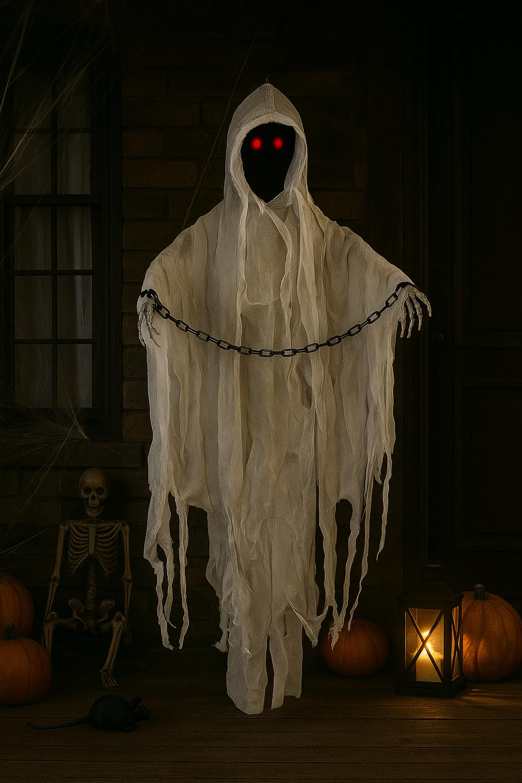 P'tit Clown Spectre – Colgante – Animado, Sonido, Luminoso – 120 cm