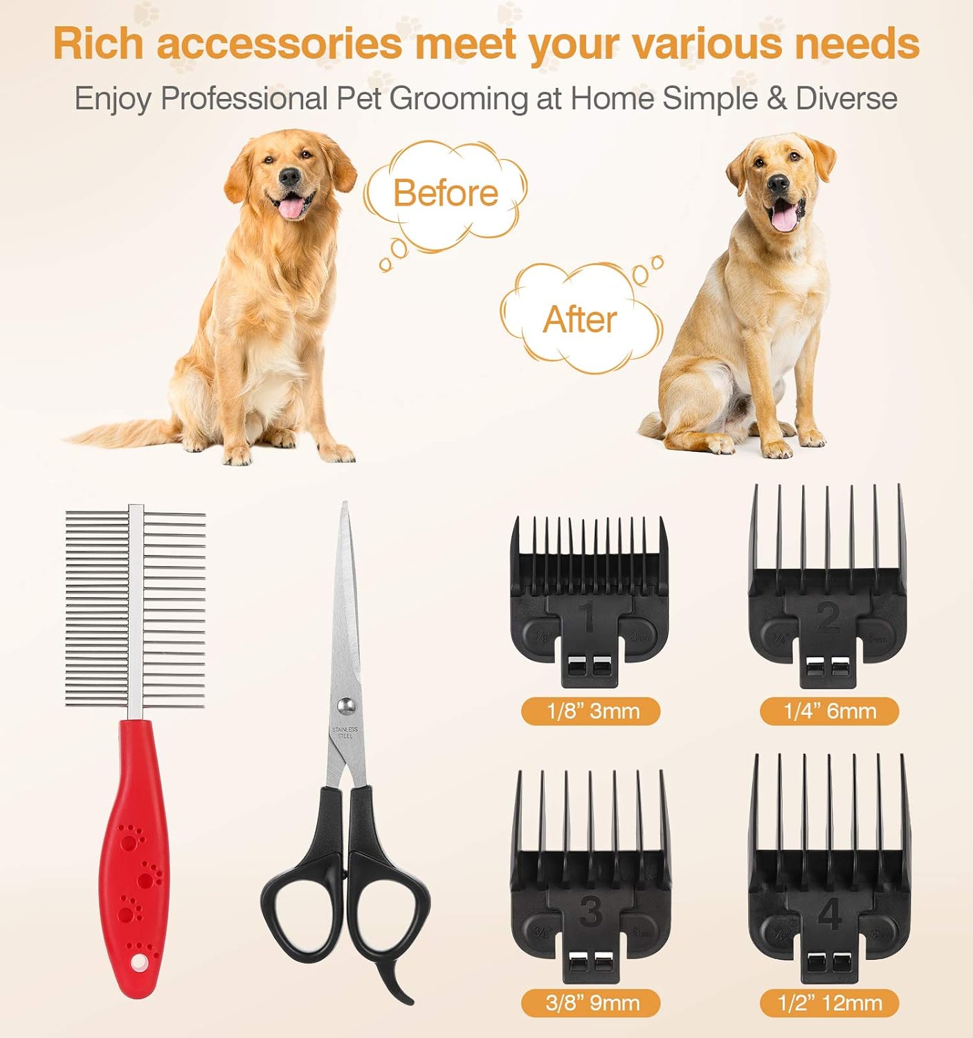 human hair clippers on dogs