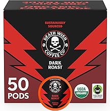 Death Wish Coffee - Dark Roast Single Serve Pods - (50 Count)
