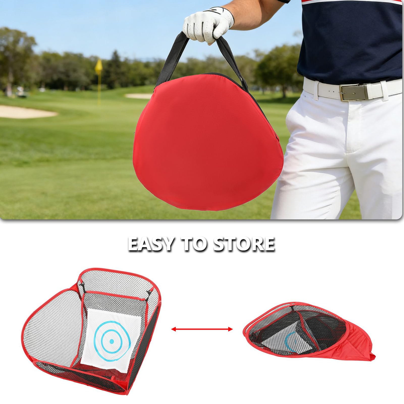 Chipping per Golf Accessorio Portatile Per Allenamento Di Swing | Rete Allenamento Bersaglio Per Golfisti Per Padre Nonno Marito Golfista Principiante Amanti Del Golf Outdoor Casa Ufficio