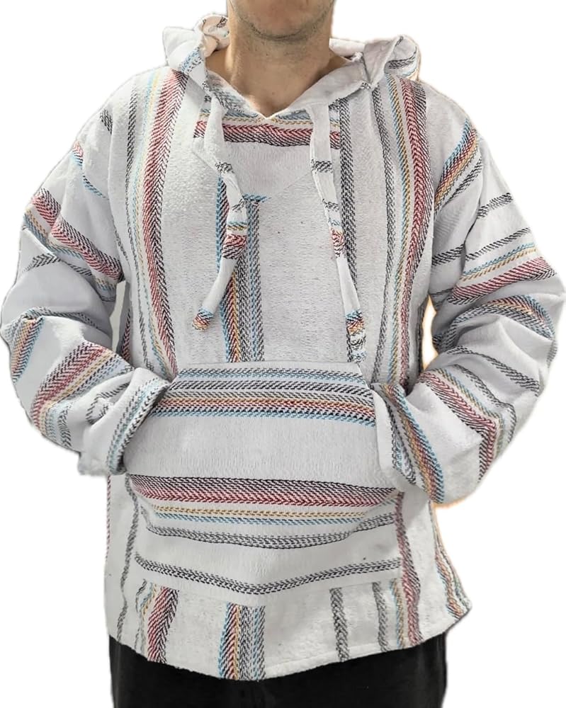 70s Mexican rug hoodie jacket Baja Hoodies & Drug Rugs - Vintage