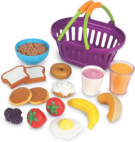 Canasta de desayuno Learning Resources con alimentos 16 piezas