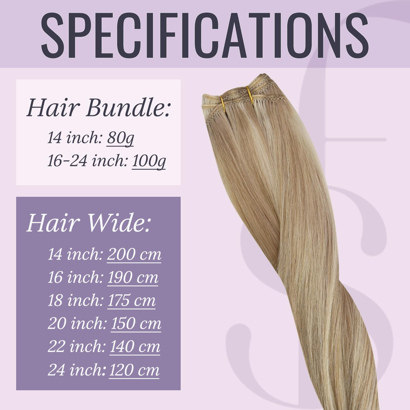 Fshine Extension Tessitura Biondo Cenere Scuro Con Highlighted Del Biondo Dorato Extension Matassa Capelli Veri 55CM 100g Sew In Human Hair Extension Capelli Umani Veri #16P22