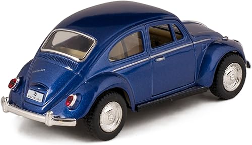 Miniatura 2 de KiNSMART - 1967 Volkswagen Classic Beetle 5 pulgadas Escala 1:32 Die Cast Metal Modelo Juguete Azul