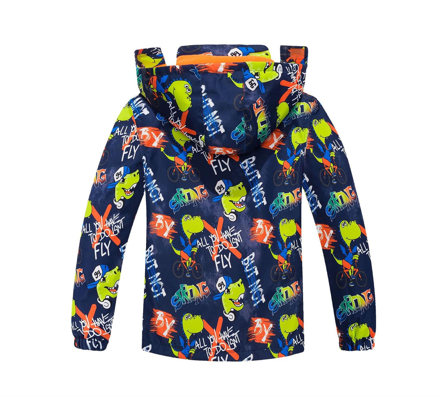 Veste Softshell Garçon Polaire Imperméable Coupe-vent Enfant Hiver Camouflage Dinosaure Blouson Ski à Capuche